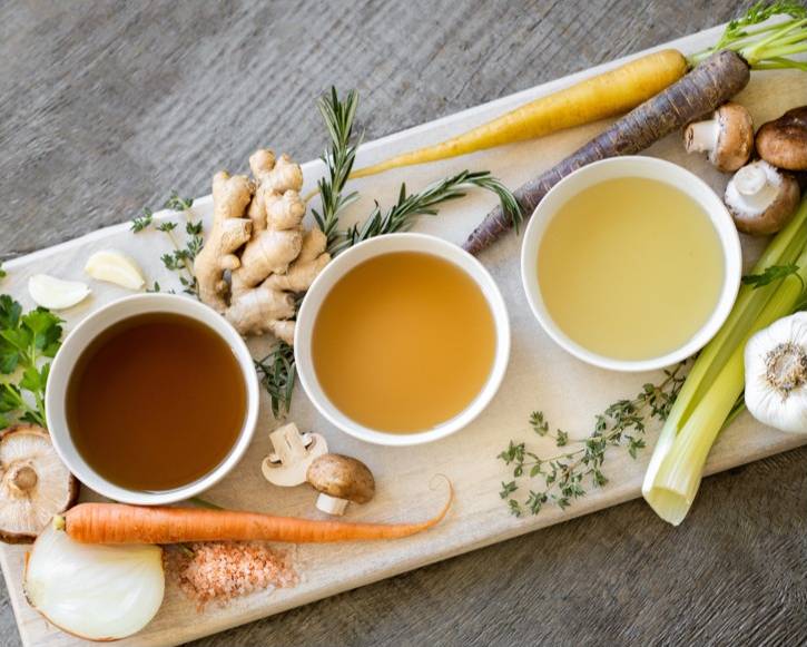 Bouillons maison et légumes de saison
